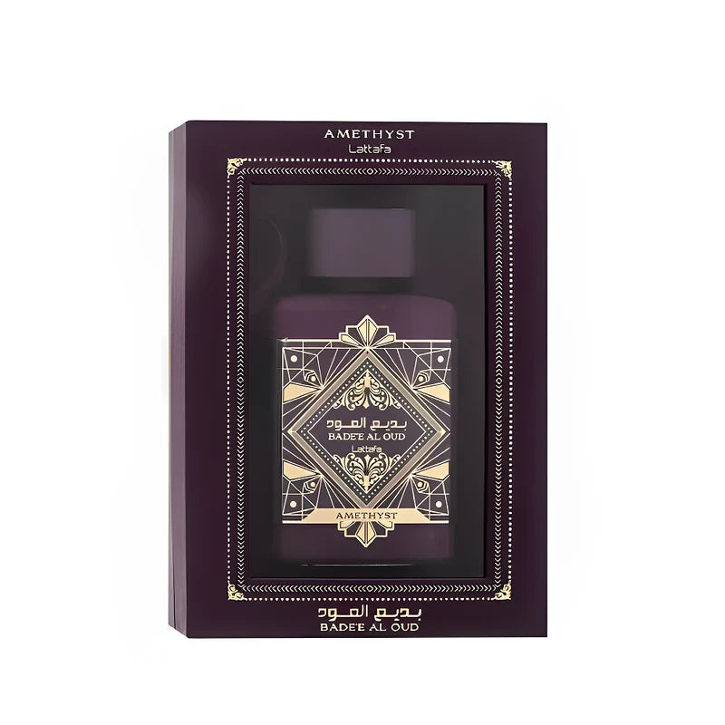 Bade’e Al Oud Amethyst de Lattafa : second visuel du flacon