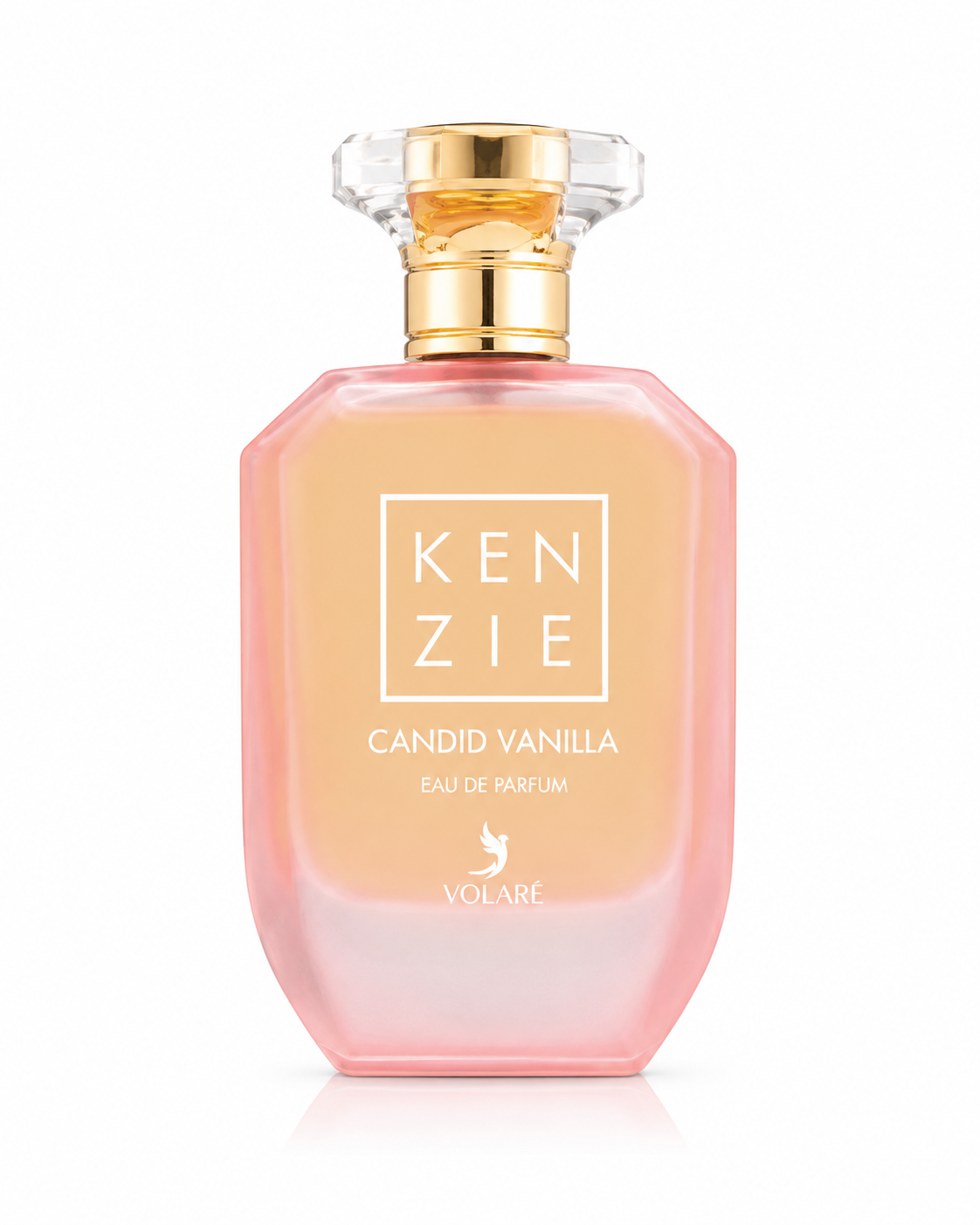 Candid Vanilla, Volaré : le flacon sur fond blanc