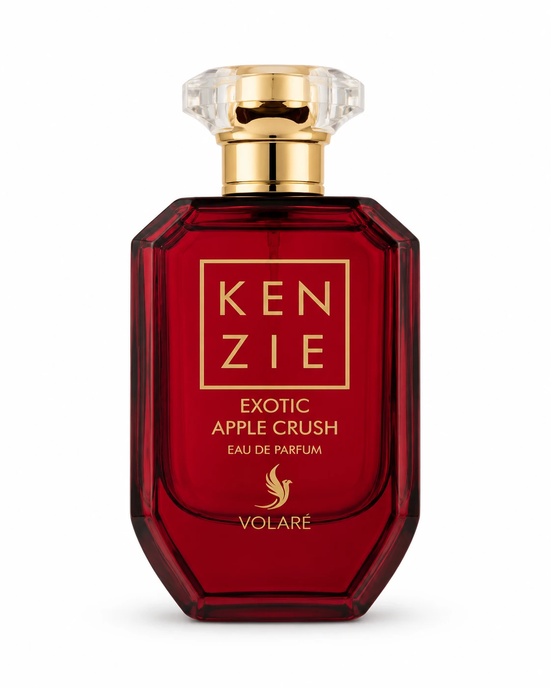 Exotic Apple Crush, Volaré : le flacon rouge et or